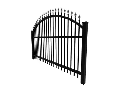 Fence arc metal 3D model