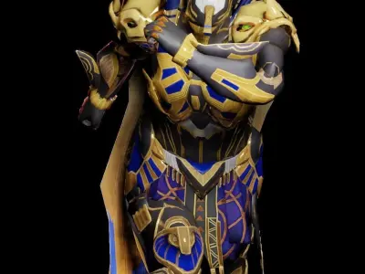 pubg mobile faroh character 3D model