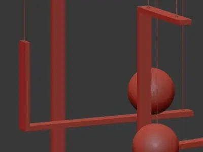 Chandelier Moder 3D model