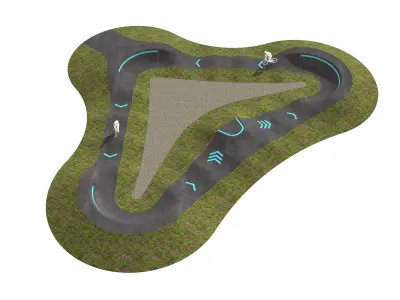 Pump track 03 3D model