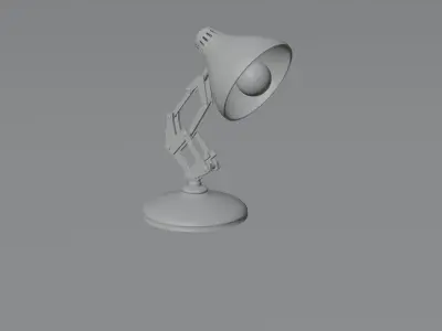 lamp pixar low poly Low-poly 3D model