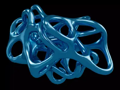 Abstract Shape v39 005 Low-poly 3D model