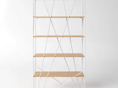 Rebar shelf industrial design 3D model