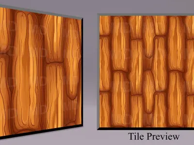 Cartoon Wood Textures Pack 48 - 10x PNG  Texture