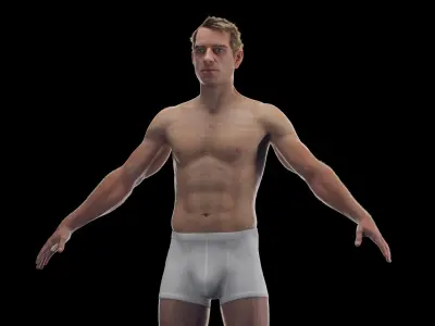  Human Male Body Static 