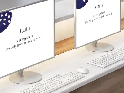 Reception minimal design- counter lobby Low-poly 3D model