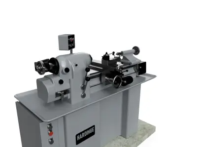 Hardinge HLV-H Lathe 3D model
