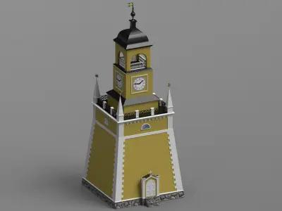 Amiralitetsklockstapeln - The Admiralty bell tower  3D model