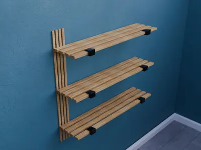 Modern Shelf Design - Blender Design Free 3D model