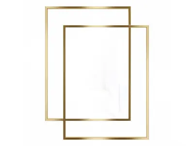 Mirror in a metal frame GZ-M1045 3D model