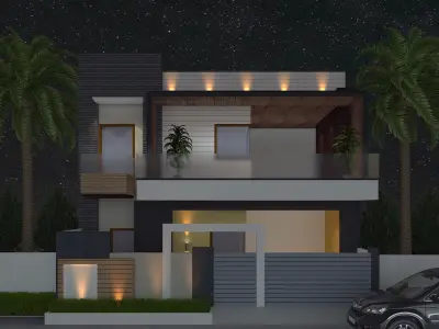 3d max tping houses  3D model