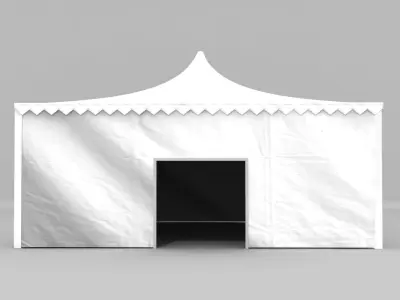 Ceremony Tent 10x10 meter Low-poly 3D model