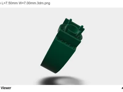 Men Ring With Round Cut Center Stone 3D print model