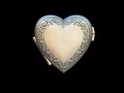 Heart Reliquary - Photo Holder  3D print model