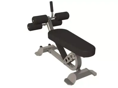 Adjustable Ab Bench Hoist 3D model