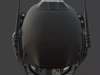 SciFi Helmet 3D model
