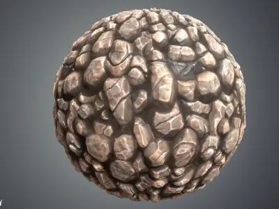 Stylized Rocks Vol 15 - Hand Painted Texture Pack Texture