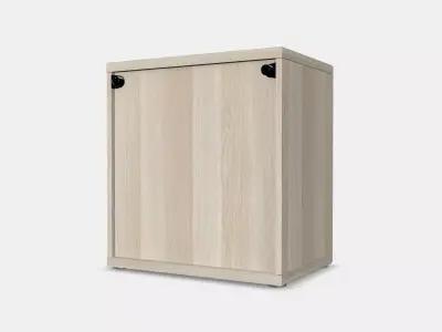BESTA Shelf unit with glass door 13 Low-poly 3D model