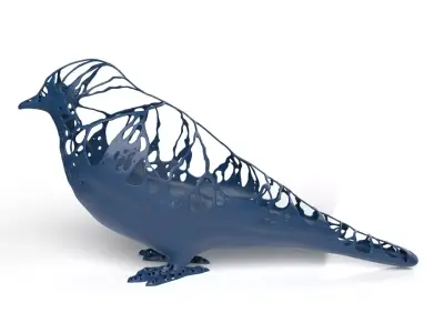 Swallow Dust Voronoi Low-poly 3D model