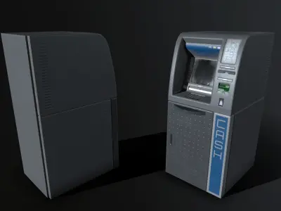 ATM Cashmachine 01 Low-poly 3D model