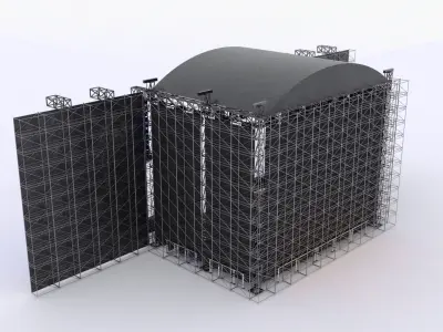 Concert Stage 3D model