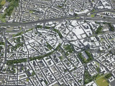 Bielefeld  Low-poly 3D model