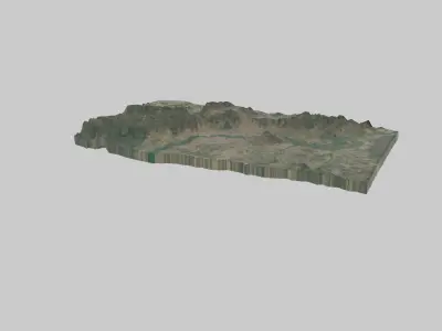 BAMAKO City Low-poly 3D model