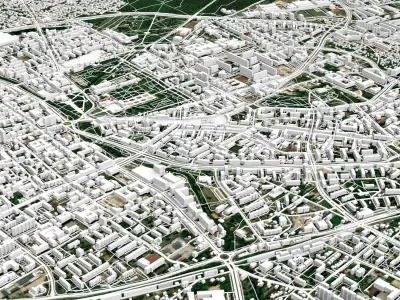 Cityscape Bialystok Poland 3D model