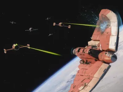 Shin Hati Fiend Starfighter - Star Wars Ahsoka 3D model