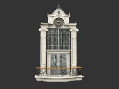 Classic Door  Windows 4 3D model