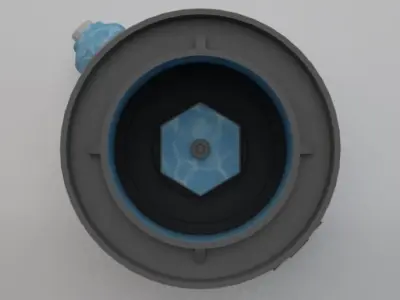 Sci-Fi Dropper 04 Low-poly 3D model