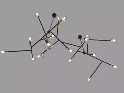 Minimalist Chandelier 3D model