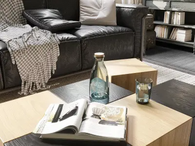 interior Living room scene Free 3D model