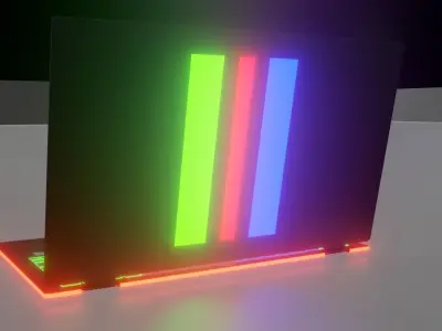 Gaming Laptop RGB Free low-poly 3D model