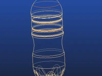  400ml real bottle pet with 28mm 1881 mm neck 3D print model