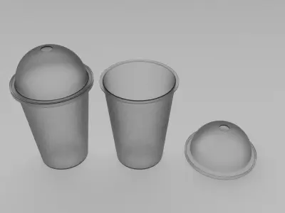 Drink Cup Packaging 3D model