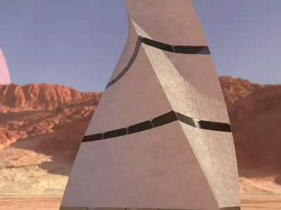 Post Apocalyptic building 3 3D model