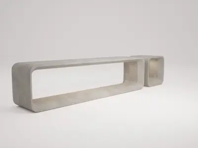 Mom Bench Low-poly 3D model