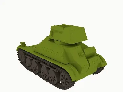 Vickers Light Tanks Mark II 3D print model