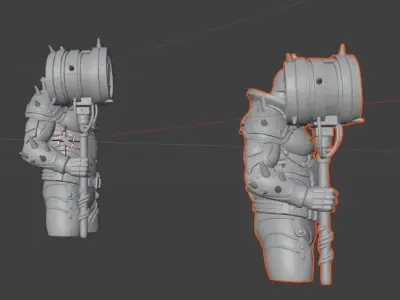 DarkMask Low-poly 3D model