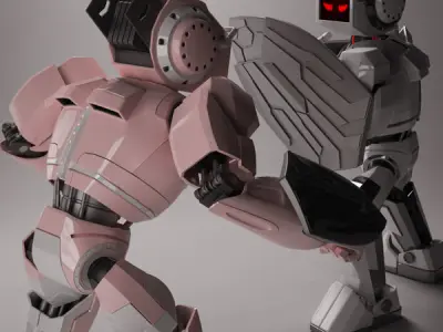 Alien robot 3D model