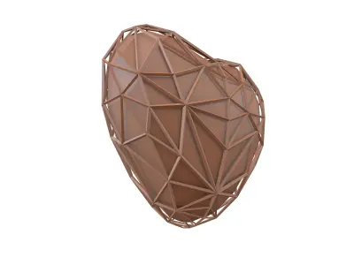 Stylish Heart V4 005 Low-poly 3D model