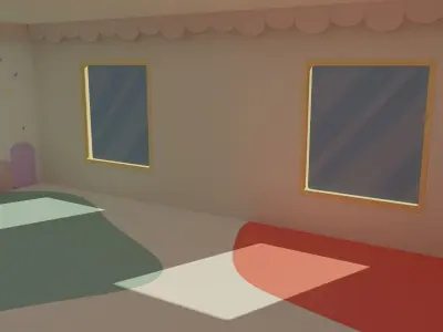 Children Room Interior Low-poly 3D model