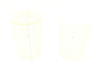 Low Poly Garbage Cans Low-poly 3D model