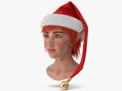  Christmas Elf Female Head 