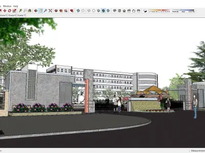 Sketchup School and University 130 3D model