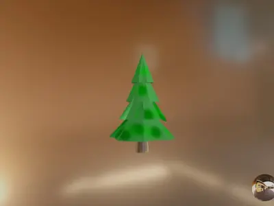 Low Poly Pine Tree Free 3D model