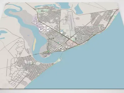 Cityscape Rio Grande Argentina 3D model