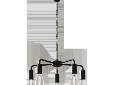 Chandelier VITALUCE Edwin 5xE27 max 60W 3D model