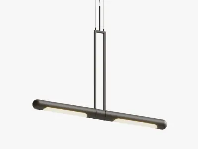 Pendant light bullet 3D model